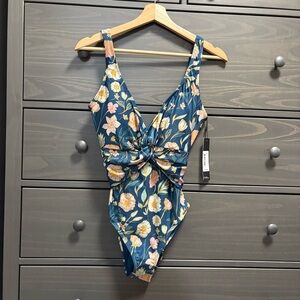 Nicole Miller Floral One-Piece Swimsuit